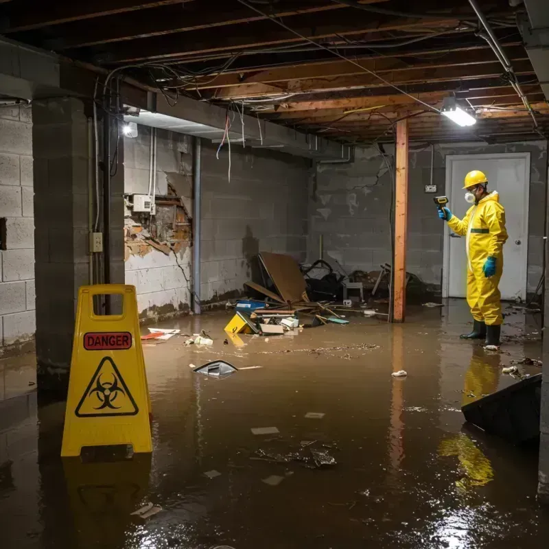 Flooded Basement Electrical Hazard in Cherry Creek, CO Property